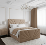 Sun Rise Bed With Silver Stripes