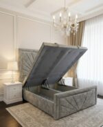 Sun Rise Bed With Silver Stripes