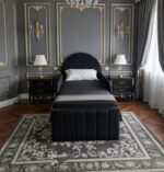 kids bed with safety panels