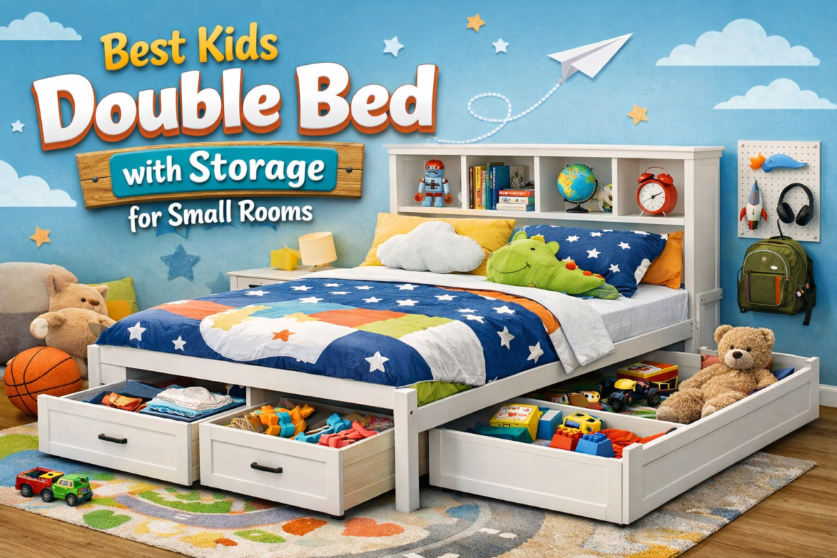 Best Kids Double Bed with Storage for Small Rooms