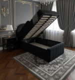 kids bed with safety panels