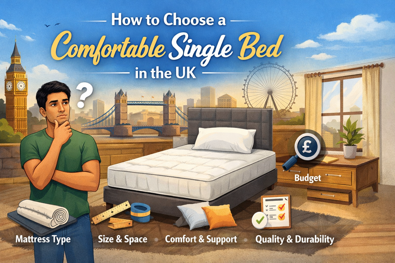 How to Choose a Comfortable Single Bed in the UK