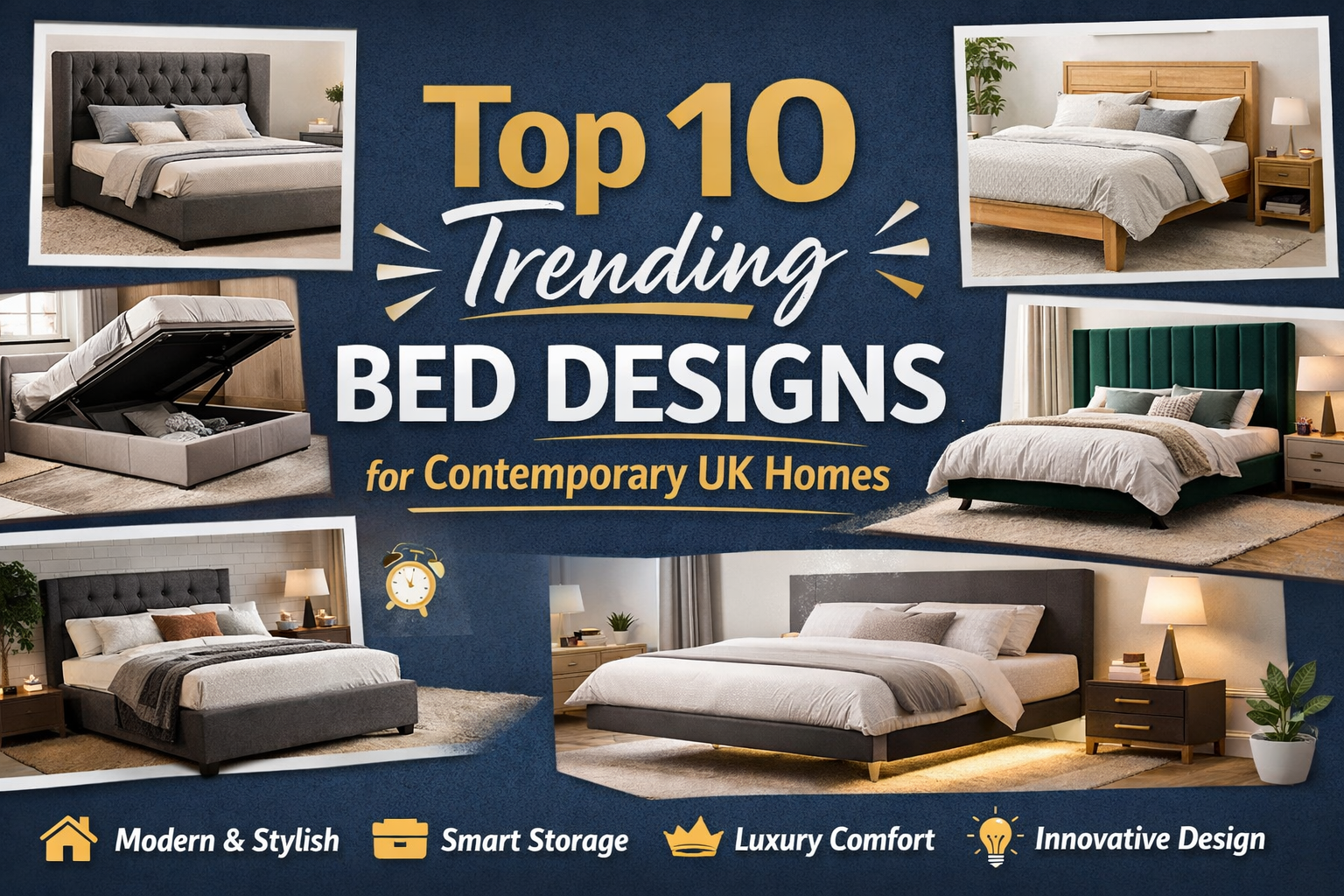 Top 10 Trending Bed Designs for Contemporary UK Homes